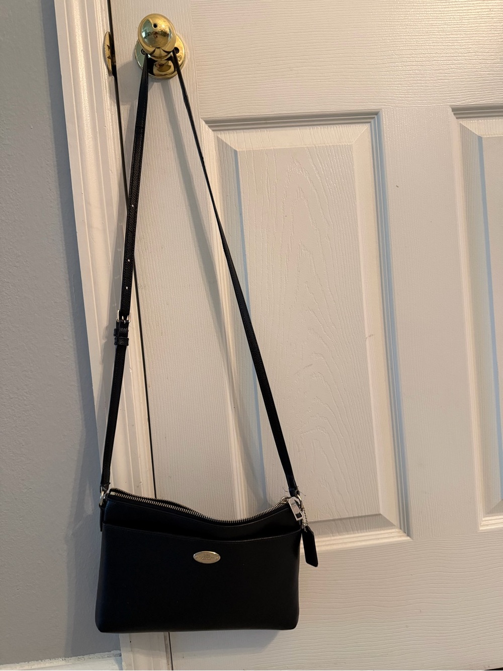 Kate spade Black Crossbody Shoulder Bag with Gold Accent